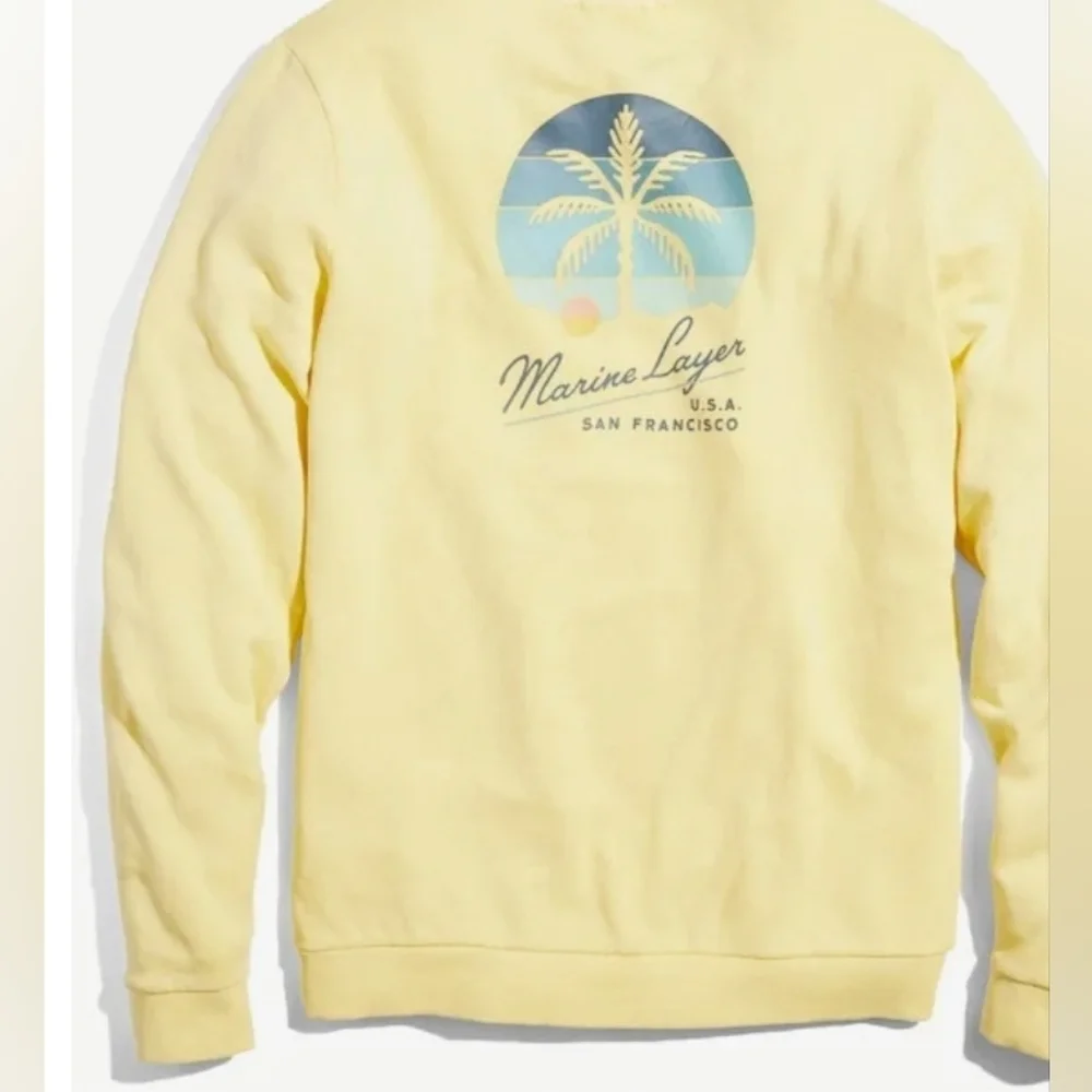 Marine Layer Men's Sweatshirt Terry Graphic Large - Picture 6 of 9
